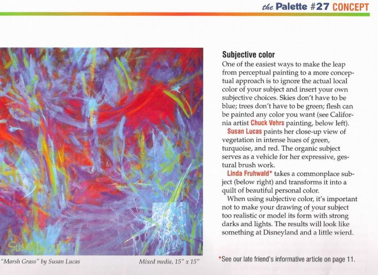 Susan Featured in Palette Magazine Oct. 2008