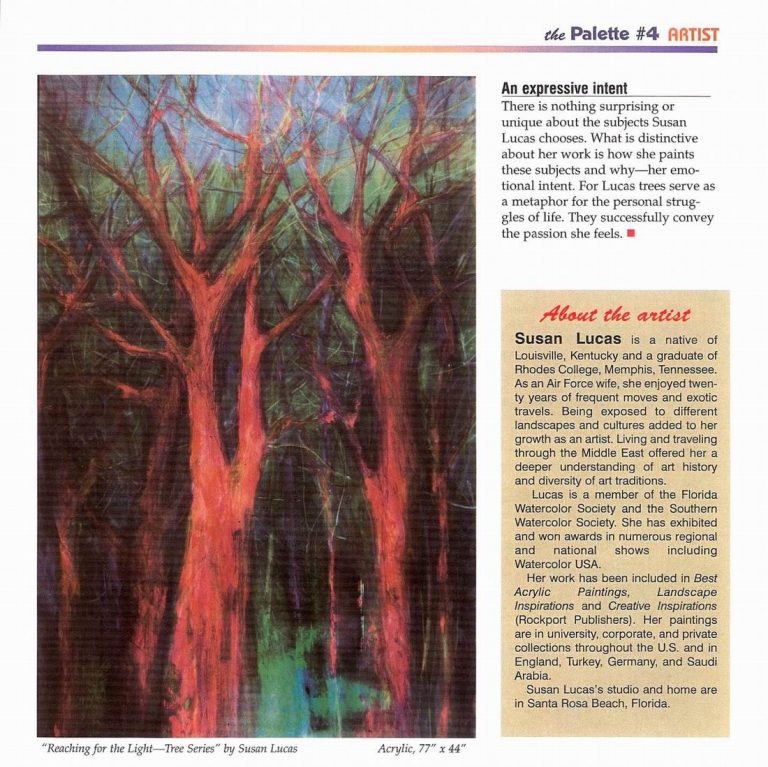 Artist Susan Lucas Featured in The Palette October 2003 Issue - Page 4